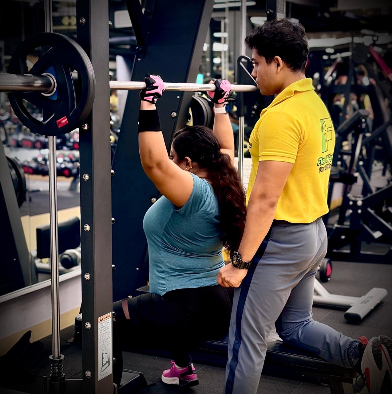 Member training in the fat-loss programme at Flex N Flexi