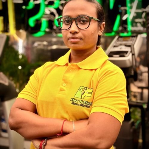 Female personal trainer at Flex N Flexi Gym Kamalgazi